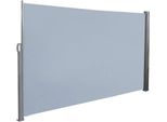 Sessamen-Lp Tenda Laterale 180 X 300 Cm Tenda Laterale A Rullo Protezione Solare Privacy Protezione Dal Vento Per Balcone Terrazza Giardino, Grigio