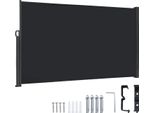 Sessamen-Lp 160 X 300 Cm Tenda Laterale In Alluminio Estensibile Protezione Solare Opaca Con Supporto A Parete Tenda Da Sole Per Balcone, Terrazza, Giardino - Antracite