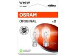 Osram Original W16W 12V 16W W2,1X9,5D (2Er Blister)