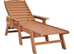 Poltrona Chaise Longue Vevor, Portata 204 Kg, Poltrona Lounge Regolabile Per Esterni Con Schienale Regolabile In 6 Posizioni, Poltrona Lounge In Hdpe Con Portabicchieri
