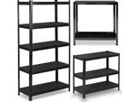 Portaoggetti In Metallo 180 X 90 X 40 Cm Humberg HR-851 Nero