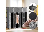 Hengda Armadio Fai Da Te 12/13/20 Scatole Sistema Di Scaffalatura Armadio Con Porta Acqua E Antipolvere Per Camera Da Letto Bagno (16 Scatole)