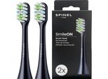 Spinel Care Accessori Per Spazzolino Smileon Nero 2 Pezzi Spazzolino Sonico