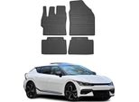 2021-2025 Kia EV6 Tappetini In Gomma Nera 4 Pz
