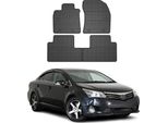 2009-2018 Toyota Avensis Tappetini In Gomma Nera 4 Pezzi