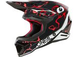 O'neal 1SRS Casco Splash Nero/Rosso Xs (53/54 Cm)
