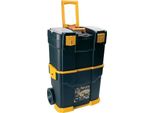 Art Plast 6700R Valigetta Portautensili Mobile In Plastica, Nero/Arancio