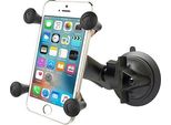 Ram Mounts X-Grip® Supporto Per Telefono A Ventosa Twist-Lock™ Argento Argento Taglia Unica