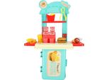 Cucina Per Bambini In Valigia Set Hamburger Fast Food Patatine Fritte 55 Cm