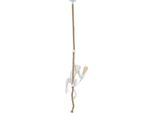 Mauro Ferretti Lampada Da Soffitto Monkey E27 Ø 27X32X60 Cm Bianco Marrone