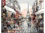 Vikpap W3557 - Pittura Con Numeri, Tela 40 × 30 Cm - Parigi