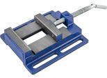 Morsa Per Trapano - Morsa Per Macchina - Larghezza Di Serraggio 10 Cm - Larghezza Ganasce 9,9 Cm - Corpo In Ghisa - Ganasce In Acciaio 45# - Manuale - Blu