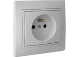 Solera 42940 Presa Bipolare 16A 250V Con Presa Francese S.Europe, 50 W, 250 V, Neutro