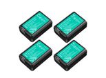 Batteria, Capacità 2250Mah, Compatibile Con Fotocamere Digitali, 4 Batterie