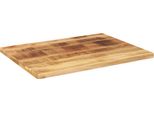 Vidaxl Piano Da Tavolo 70X60X2,5 Cm Rettangolare Legno Massiccio Grezzo Mango