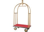 Vevor Carrello Portabagagli Per Hotel, Capacità Di Carico 680 Kg, Carrello Per Hotel, Carrello Portabagagli Con Tappeto Rosso E Ruote In Gomma Da 20 Cm, Perfetto Per Hotel, Appartamenti, Villaggi Turistici