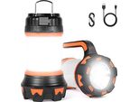 Flintronic Lampada Da Campeggio A Led, Mano Ricaricabile Da 1000 Lumen 6 Modalità Di Illuminazione, Lanterna, Impermeabile