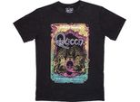 Queen TričKo A Night At The Opera Tour '76 Stone Wash Unisex Nero 2XL