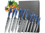 Set Di Coltelli, Acciaio Inossidabile Ad Alto Tenore Di Carbonio, Design Ergonomico, 10 Pezzi