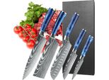 Set Di Coltelli, Acciaio Inossidabile Ad Alto Tenore Di Carbonio, Design Ergonomico, 5 Pezzi