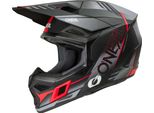 Casco O'neal 3SRS Haze Nero/Grigio/Rosso M (57/58 Cm)