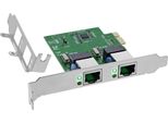 Inline Dual Gigabit Netzwerkkarte 2X RJ45 1Gb/S Pcie X1 Inkl. Lp Slotblech (51128K)
