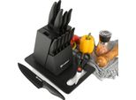Set Di Coltelli Da Cucina, Lame Acciaio Al Carbonio, Lunghezza Lama 16,3 Cm, Manico In Pp Antiscivolo, 16 Pezzi, Design Ergonomico