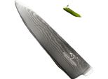 Coltello Da Cucina, Lama In Acciaio Ad Alta Lega, Manico Ergonomico In Legno Di Pakka, 8 Pollici