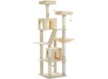 Torre Per Gatti, Design A Più Livelli, Amaca Accogliente, AMT0239BG, Xl