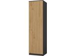 Malwa SD-50 Armadio Con Sistema TIP-ON – 4 Ripiani Regolabili | Antracite / Rovere Artisan