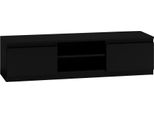 Mobile Tv Moderno Malwa 140 Cm – Mobile Tv Con Spazio Contenitivo | Colore: Nero | Dimensioni: 140X40X36 Cm