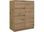 Moderna Cassettiera 2D2S Con 2 Ante E 2 Cassetti – Artisan Oak | Colore: Rovere Artigianale