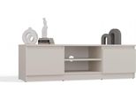Malwa Mobile Tv Moderno 120 Cm – Design Slanciato E Ampio Spazio Contenitivo | Colore: Beige Cashmere