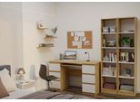 Classica Libreria R40 – 5 Ripiani, Resistente Ai Graffi E Dal Design Moderno | Rovere Artigianale / Bianco