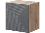 Pensile Asha 40 Cm – Design Moderno, Apertura Push-To-Open | Colore: Rovere Artigianale/Pietra River Opaca