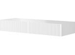 Scrittoio Sospeso Nicole 100 Cm Con Cassetti - Moderno, Minimalista | Colore: Bianco / Bianco Opaco