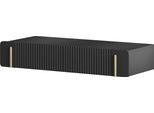 Malmi Tavolo Da Trucco Sospeso Da 100 Cm Con Cassetti – Design Moderno E Sospeso | Colore: Nero Opaco/Oro