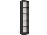 R40 Libreria A 5 Ripiani – Resistente Ai Graffi Ed Elegante | Colore: Antracite | Dimensioni: 182X40X30 Cm