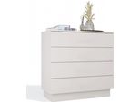 Moderna Cassettiera Amber 4 Cassetti - Sistema Tip On | Colore: Cashmere | Dimensioni: 85X84X40 Cm