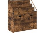 Vidaxl Scaffale Per Bambini Rovere Affumicato 60 X 29,5 X 69 Cm Materiale Ligneo