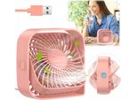 Ventilatore Usb Mini Ventilatore Da Tavolo Silenzioso Topk K50 Rosa