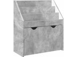 Vidaxl Scaffale Per Bambini In Cemento Grigio 60 X 29,5 X 69 Cm Materiale Ligneo