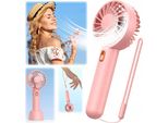 Ventilatore Usb Mini Ventilatore Da Tavolo Silenzioso Topk K30 Rosa