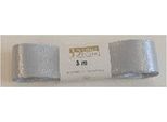 Goldina 1172025051503 Doppelsatinband, 25Mmx3M, Silber