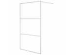 Vidaxl Schermo Doccia Per Cabina Doccia Argento 115X195 Cm Esg Vetro Chiaro