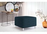 Piccolo Pouf Elza - Blu Scuro