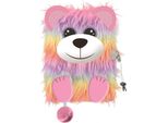 Diario A5/96K Con Lucchetto Orso Arcobaleno 3D