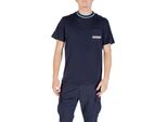 Napapijri T-Shirt Stampa Uomo Blu Manica Corta Collo Tondo : Taglia - M Taglia: M