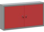 Vidaxl Armadio Per Attrezzi Con Ripiano Rosso E Grigio 100 X 20 X 55 Cm