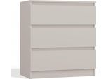Selsey Malwa - Cassettiera A Tre Cassetti, Grigio, 70 Cm